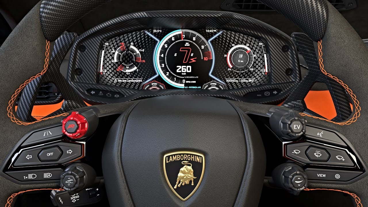 De V8 motor van Urus
